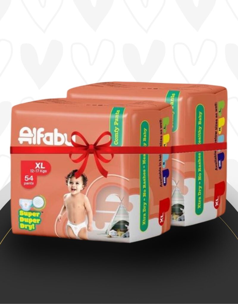 Alfaby Comfy Pants XL (12–17 Kg) – Combo Pack of 2 (108 Pants)